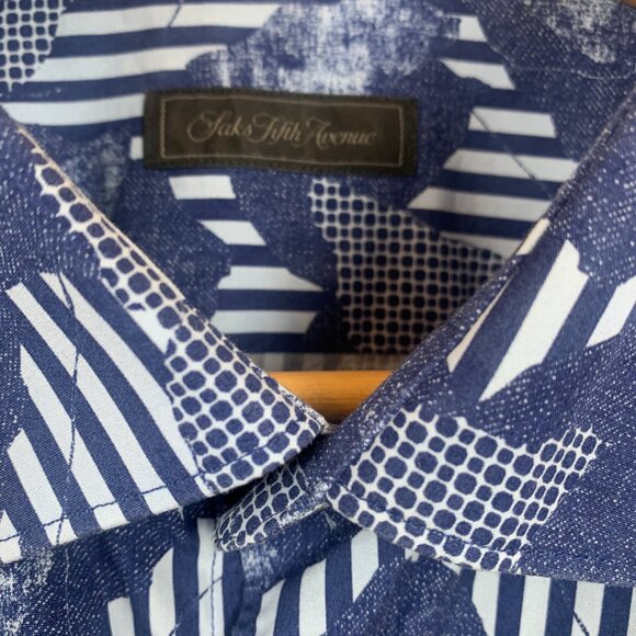 Saks Fifth Avenue Mens Shirt - Picture 2 of 10